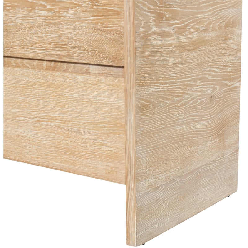 Meridian Furniture Cresthill Natural Solid Oak Wood Dresser