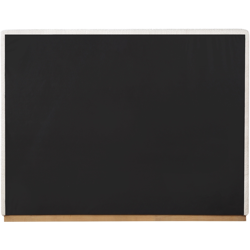 Meridian Furniture Monaco Cream Fabric King Bed