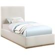 Meridian Furniture Monaco Cream Fabric Twin Bed