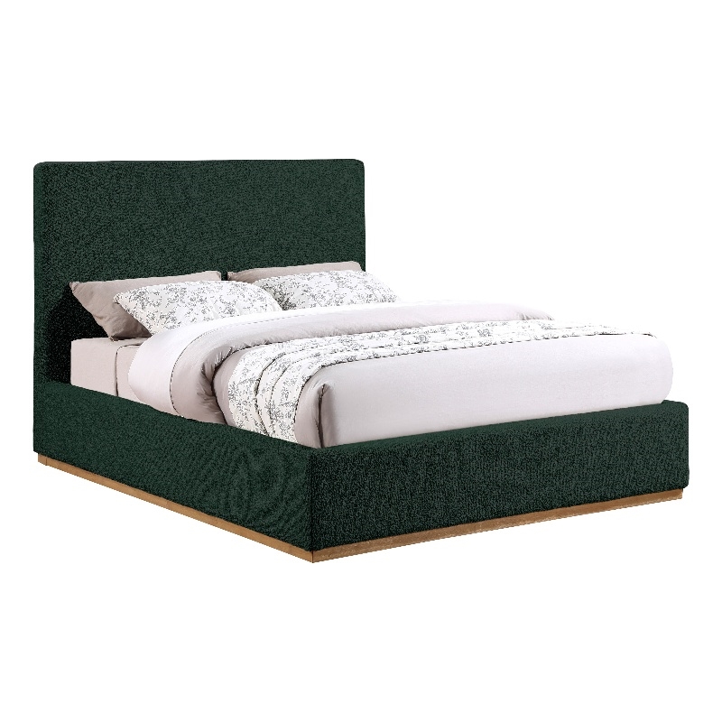 Meridian Furniture Monaco Green Fabric King Bed