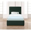 Meridian Furniture Monaco Green Fabric Twin Bed
