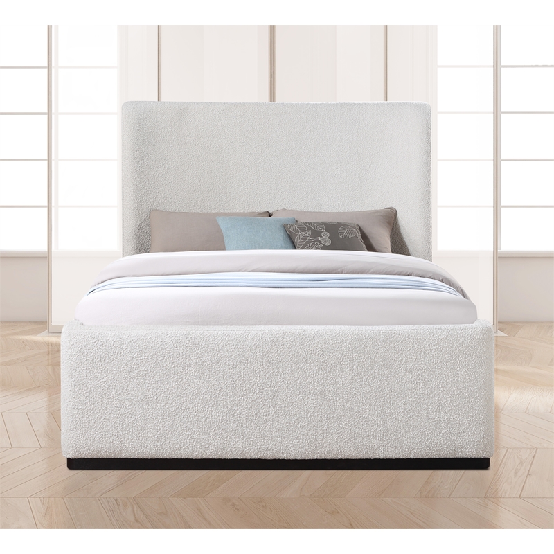 Meridian Furniture Oliver Cream Fabric Full Bed