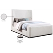 Meridian Furniture Oliver Cream Fabric Queen Bed