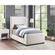 Meridian Furniture Oliver Cream Fabric Twin Bed