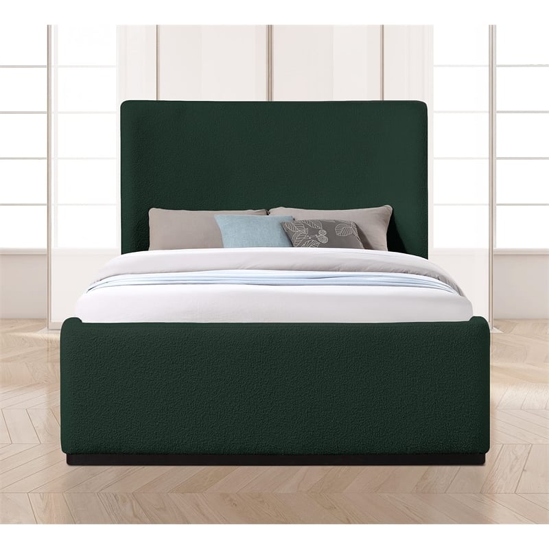 Meridian Furniture Oliver Green Fabric King Bed