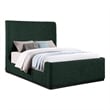 Meridian Furniture Oliver Green Fabric Queen Bed