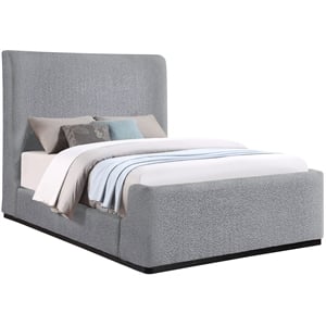 Meridian Furniture Oliver Grey Fabric Full Bed