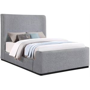Meridian Furniture Oliver Grey Fabric Queen Bed