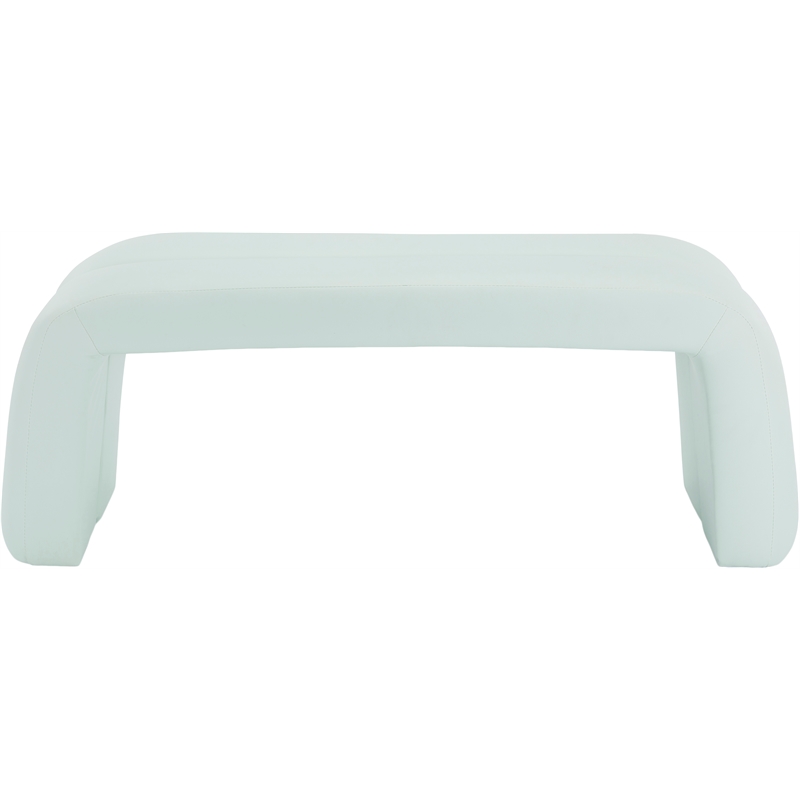 Meridian Furniture Arc Mint Vegan Leather Bench