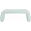 Meridian Furniture Arc Mint Vegan Leather Bench