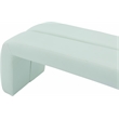 Meridian Furniture Arc Mint Vegan Leather Bench