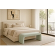 Meridian Furniture Arc Mint Vegan Leather Bench