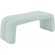 Meridian Furniture Arc Mint Vegan Leather Bench