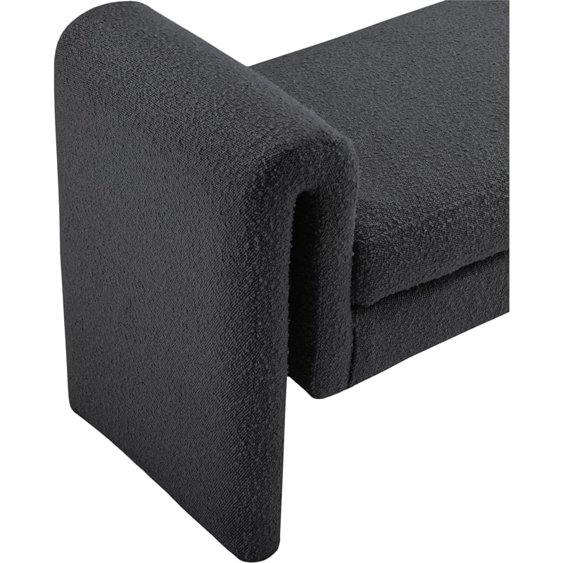 Meridian Furniture Stylus Black Fabric Bench