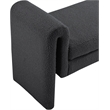 Meridian Furniture Stylus Black Fabric Bench