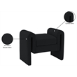 Meridian Furniture Stylus Black Fabric Bench