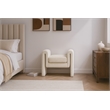 Meridian Furniture Stylus Cream Fabric Bench