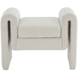Meridian Furniture Stylus Cream Fabric Bench