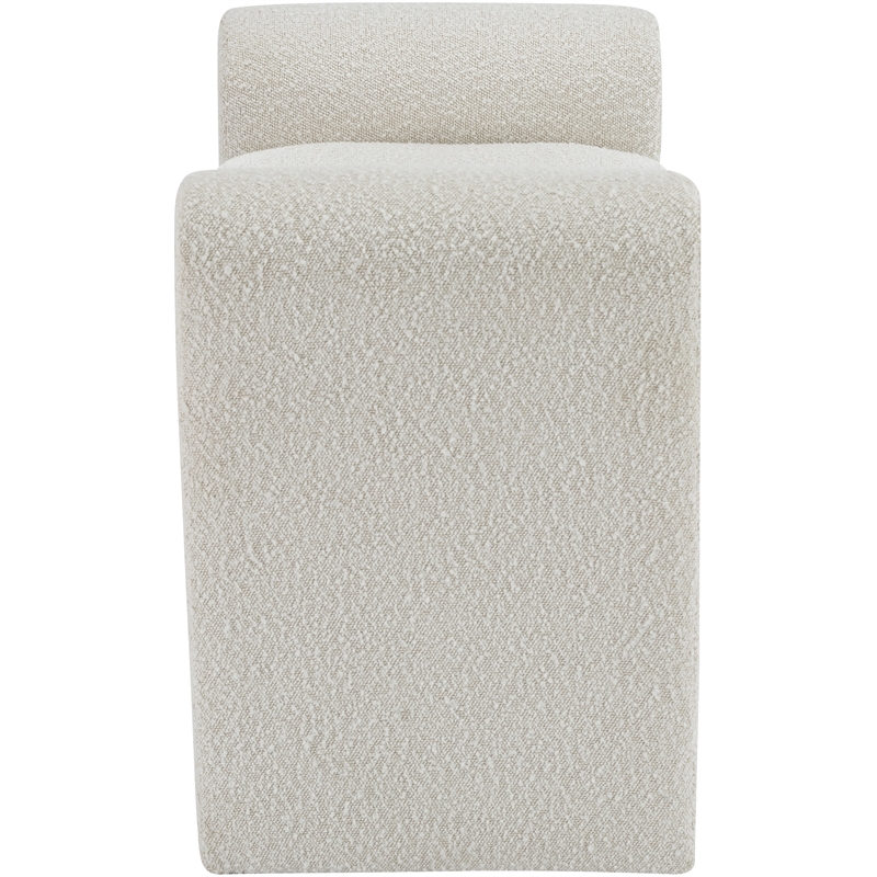 Meridian Furniture Stylus Cream Fabric Bench