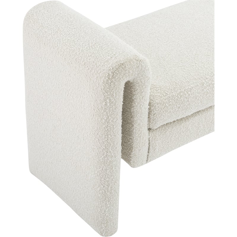 Meridian Furniture Stylus Cream Fabric Bench