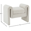 Meridian Furniture Stylus Cream Fabric Bench