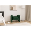 Meridian Furniture Stylus Green Fabric Bench