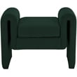 Meridian Furniture Stylus Green Fabric Bench