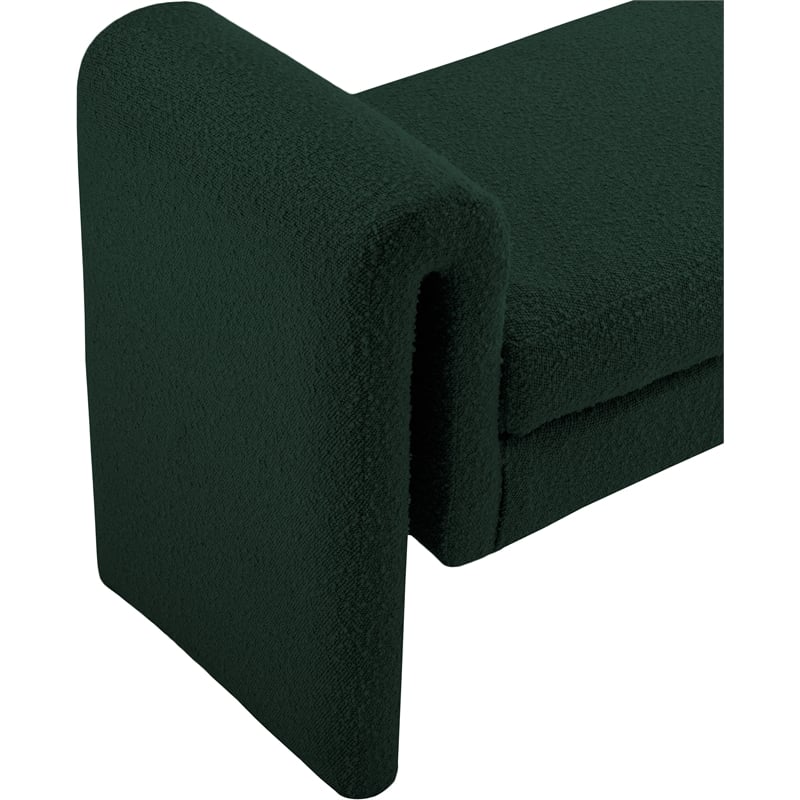 Meridian Furniture Stylus Green Fabric Bench