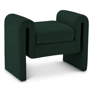 Meridian Furniture Stylus Green Fabric Bench