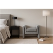 Meridian Furniture Stylus Grey Fabric Bench