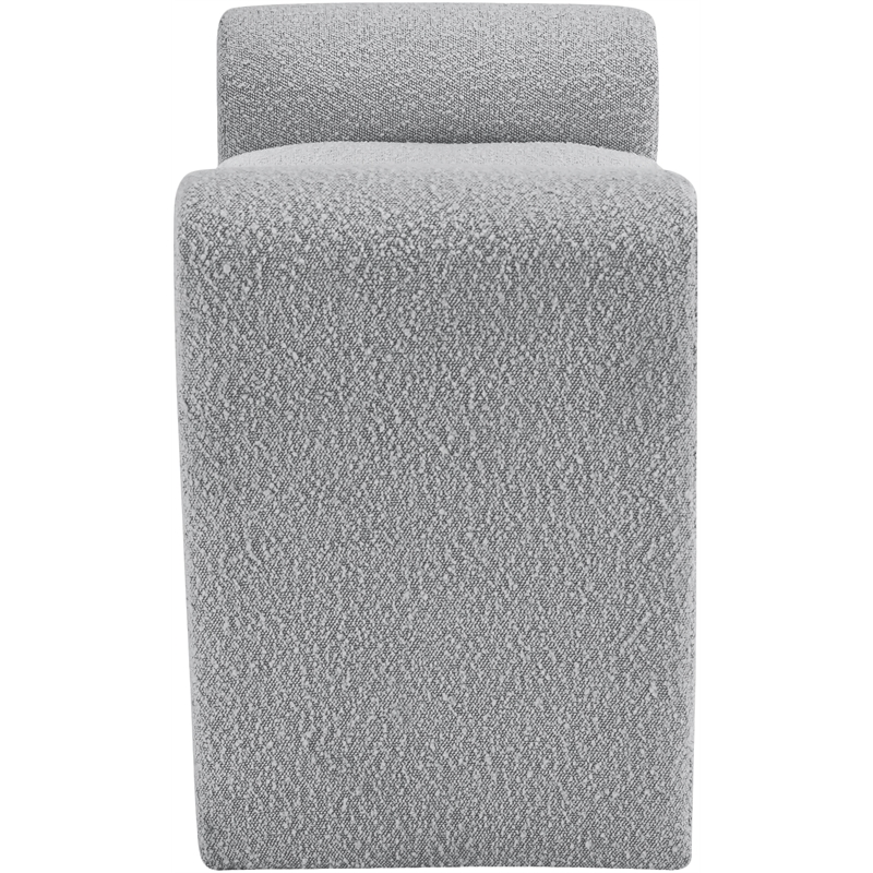 Meridian Furniture Stylus Grey Fabric Bench