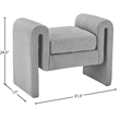 Meridian Furniture Stylus Grey Fabric Bench