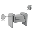 Meridian Furniture Stylus Grey Fabric Bench