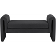 Meridian Furniture Stylus Black Fabric Bench