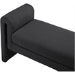 Meridian Furniture Stylus Black Fabric Bench