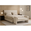 Meridian Furniture Stylus Cream Fabric Bench