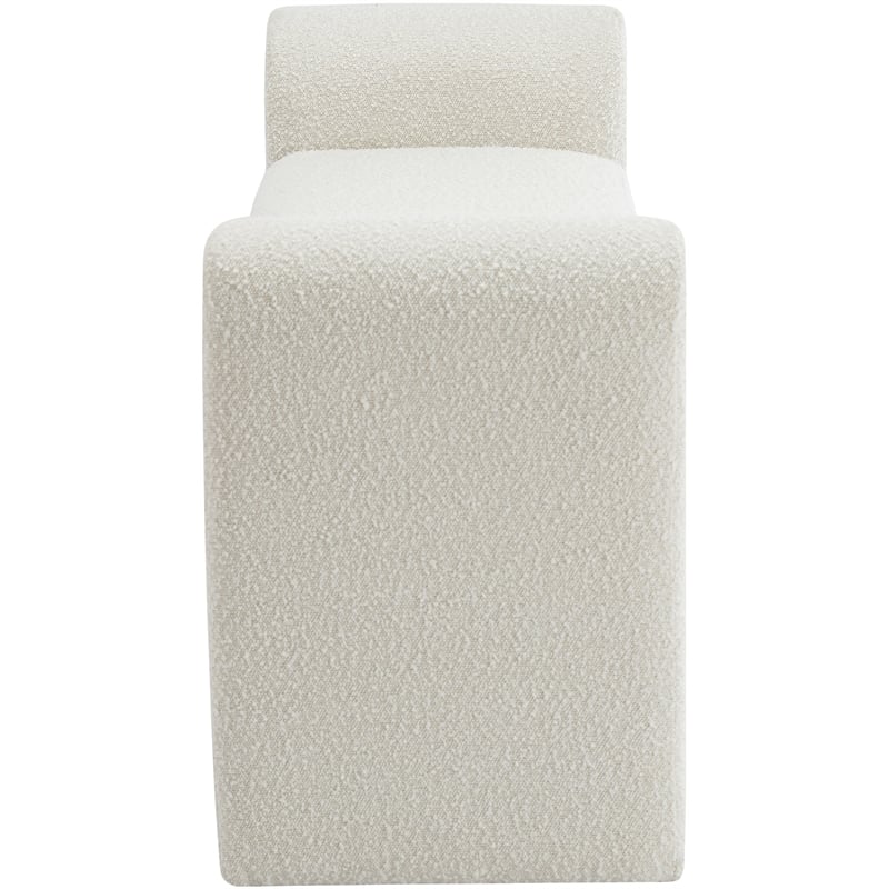 Meridian Furniture Stylus Cream Fabric Bench
