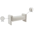 Meridian Furniture Stylus Cream Fabric Bench