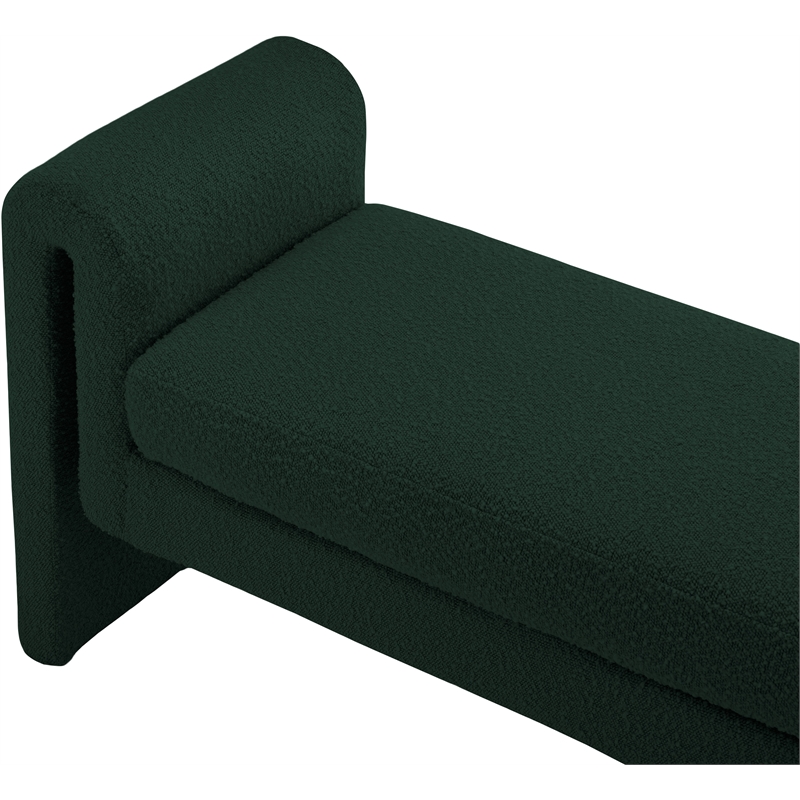 Meridian Furniture Stylus Green Fabric Bench