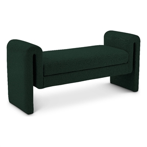 Meridian Furniture Stylus Green Fabric Bench