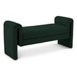 Meridian Furniture Stylus Green Fabric Bench