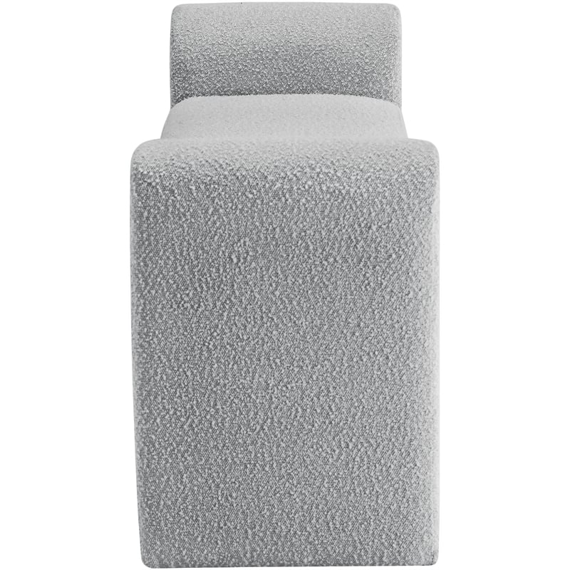 Meridian Furniture Stylus Grey Fabric Bench