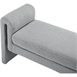 Meridian Furniture Stylus Grey Fabric Bench
