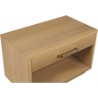 Meridian Furniture Avery Oak Wood Veneer Night Stand