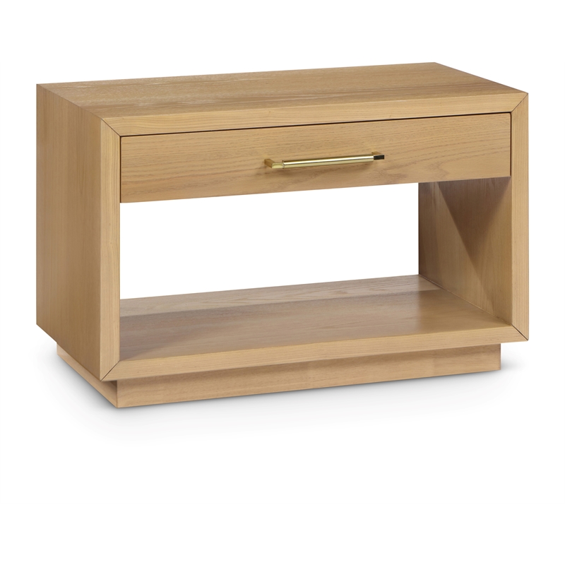 Meridian Furniture Avery Oak Veneer Nightstand Meridian Furniture Avery Oak Veneer Nightstand