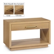 Meridian Furniture Avery Oak Wood Veneer Night Stand