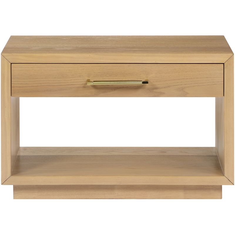Meridian Furniture Avery Oak Wood Veneer Night Stand