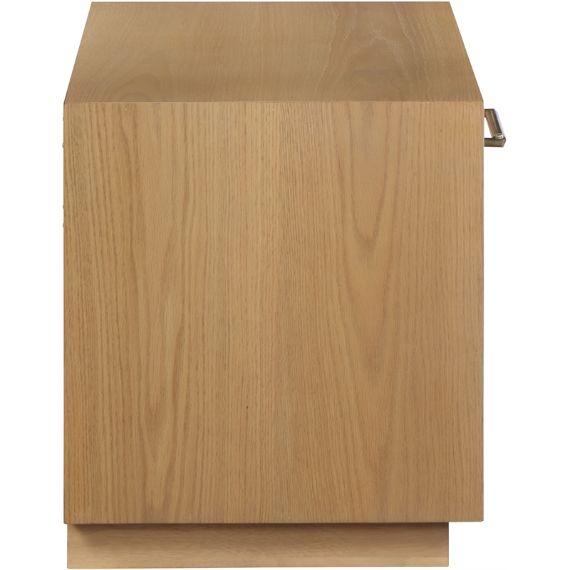 Meridian Furniture Avery Oak Wood Veneer Night Stand