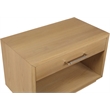 Meridian Furniture Avery Oak Wood Veneer Night Stand