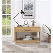 Meridian Furniture Avery Oak Wood Veneer Night Stand